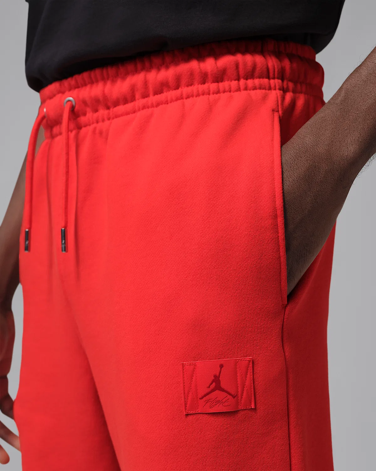 Мужские штаны Jordan Flight Fleece, Chile Red/Gym Red — фото 3