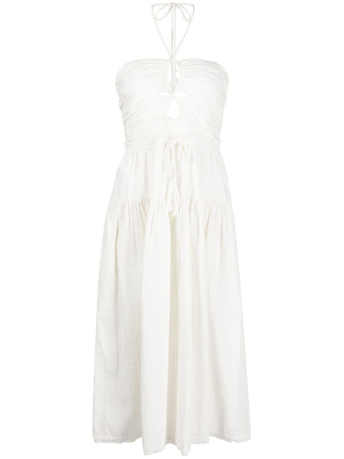 

Ulla Johnson Ella halterneck midi dress, белый