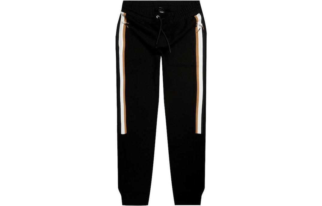 

HUGO BOSS Трикотажные спортивные штаны мужские черные