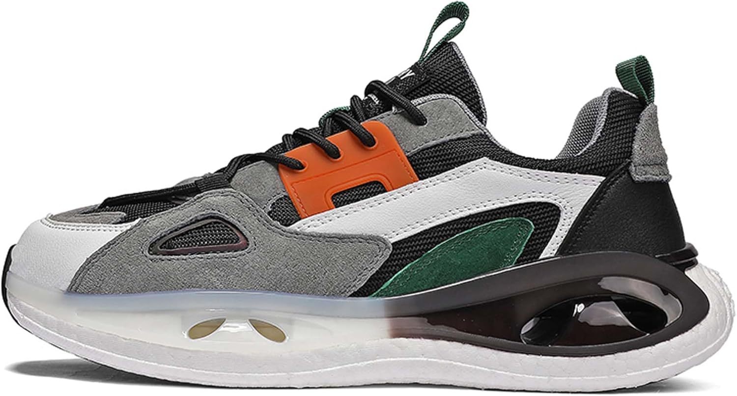 

Мужские кроссовки для ходьбы с антискользящей подошвой, легкие и модные спортивные беговые кроссовки Generic, серый