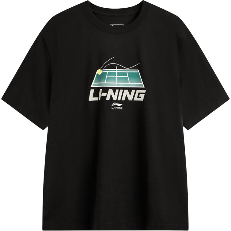 

LINING Футболка мужская черная, Черный, LINING Футболка мужская черная