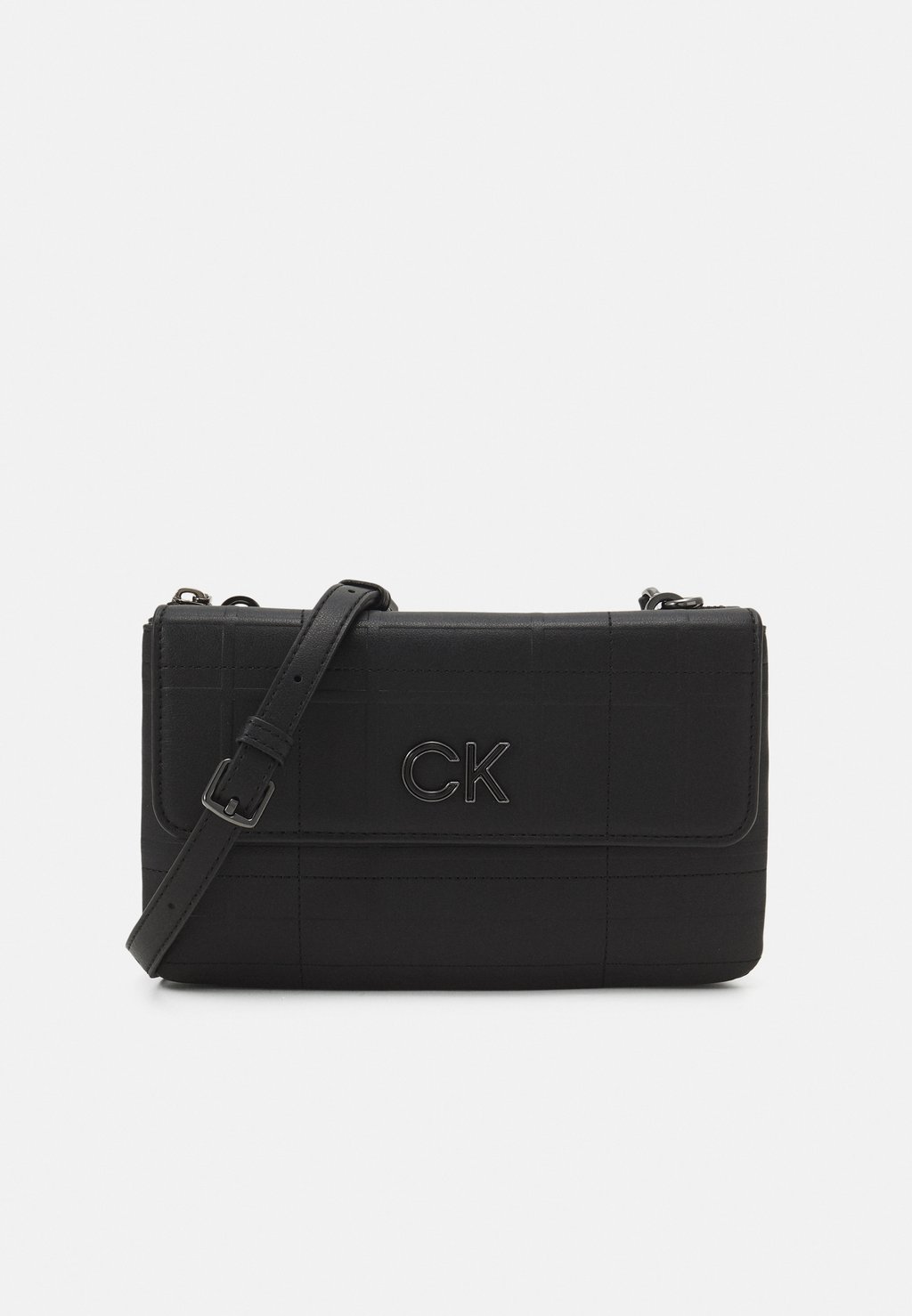 

Сумка через плечо RE LOCK BODY FLAP QUILT - Across body bag Calvin Klein, черный