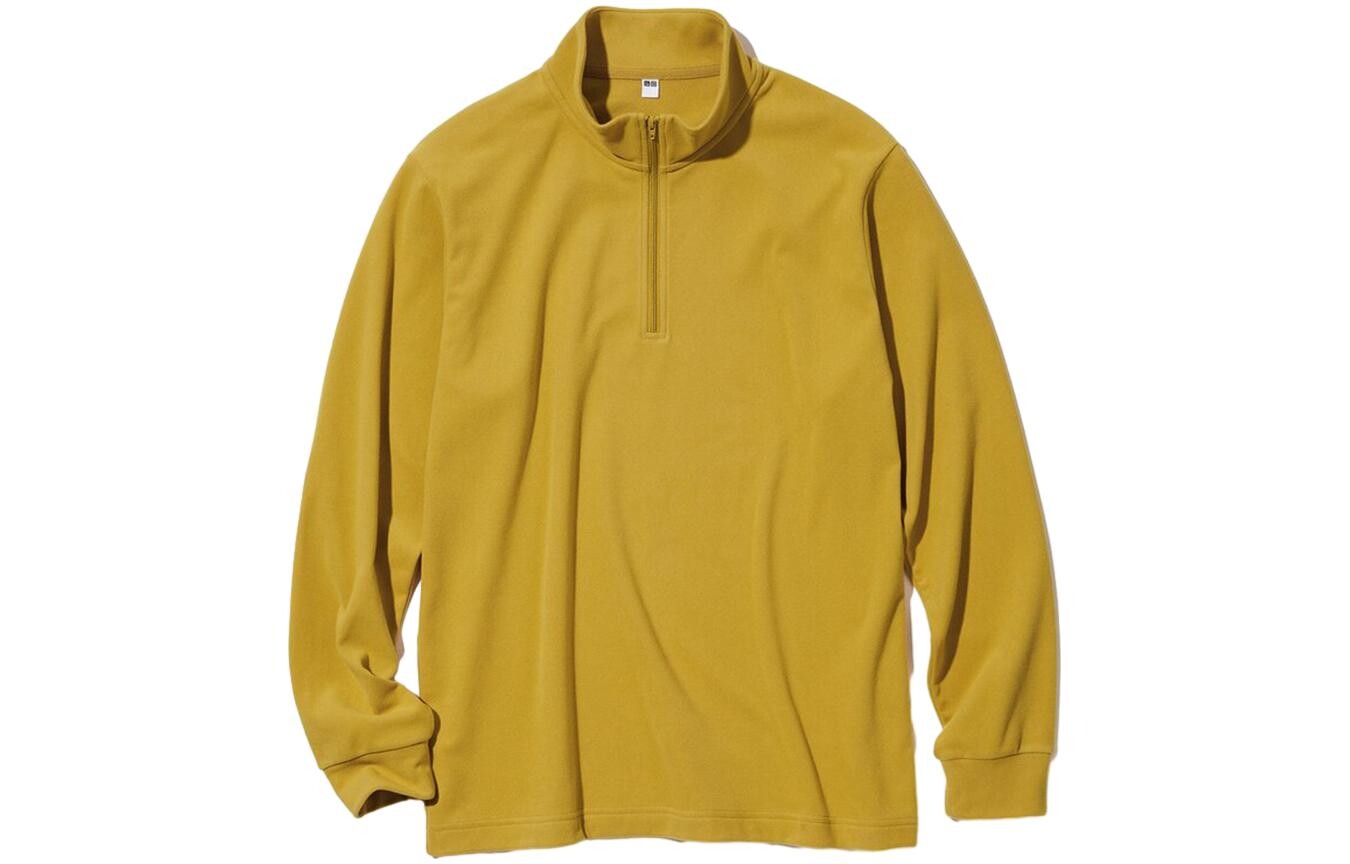 

Бархатная куртка унисекс хаки Uniqlo, желтый