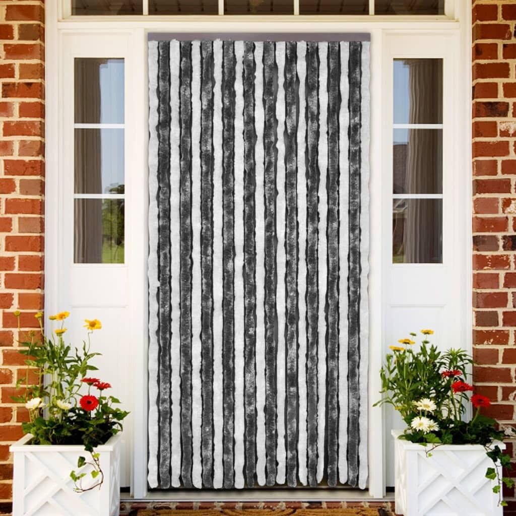

Ширма от насекомых серо-белая 56х185 см синель DKD HOME DECOR