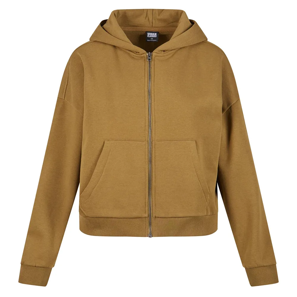

Толстовка Urban Classics Boxy full zip, коричневый