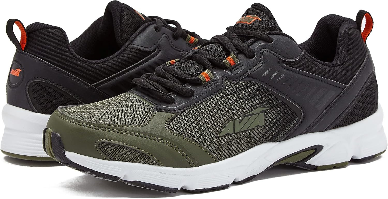 

Кроссовки для бега Avia Forte 2.0 для мужчин, легкие кроссовки для трейла или бега - зеленые, черные или серые, черный