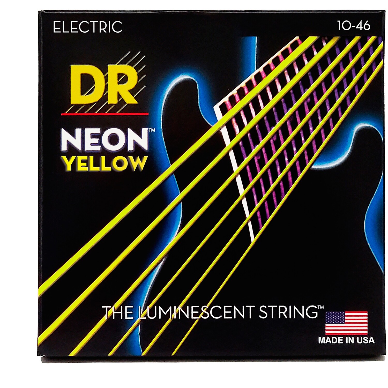 

DR Strings NEON Hi-Def Yellow SuperStrings Струны для электрогитары среднего размера