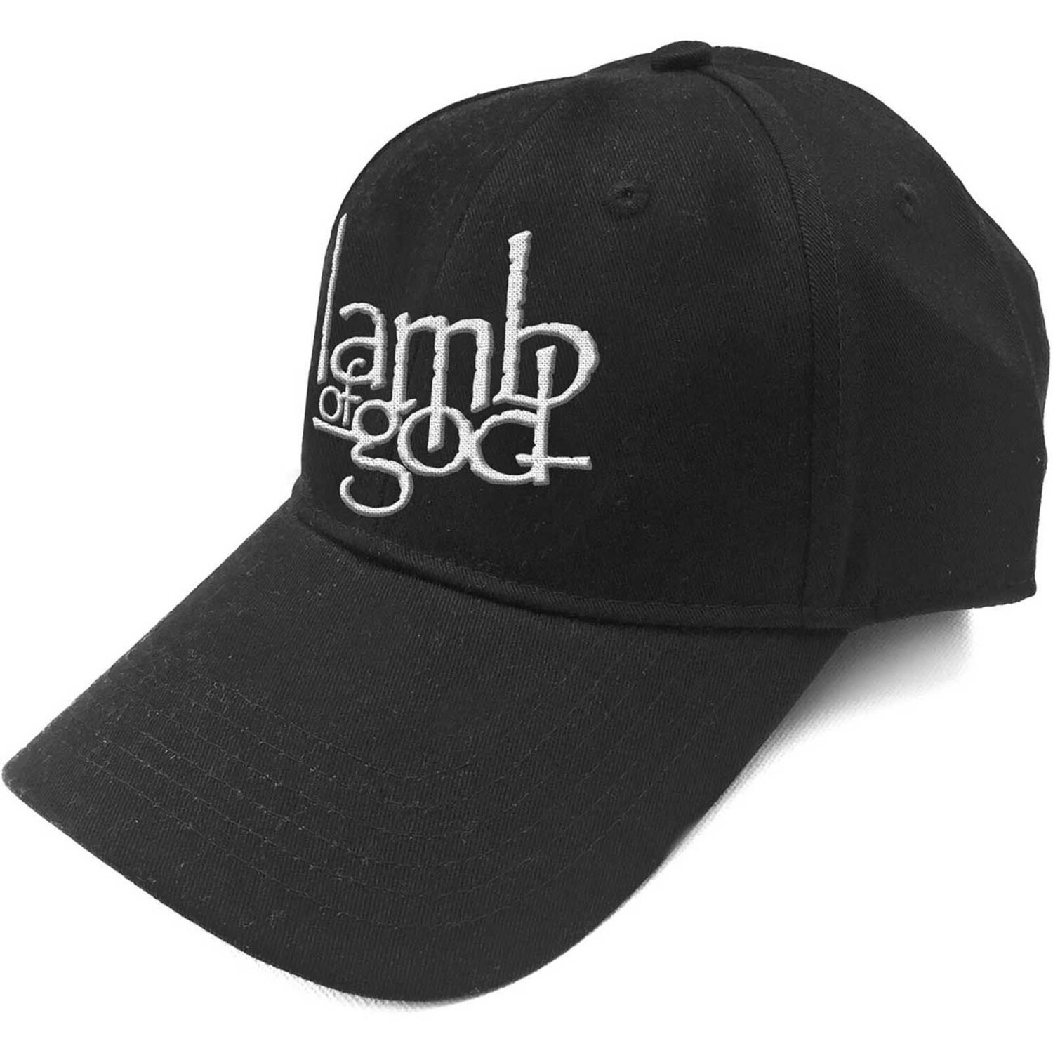 

Бейсболка с логотипом Band и ремешком на спине Lamb Of God, черный