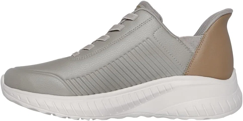 Мужские кроссовки Skechers Squad Chaos Bungee Slip In, Taupe — фото 4