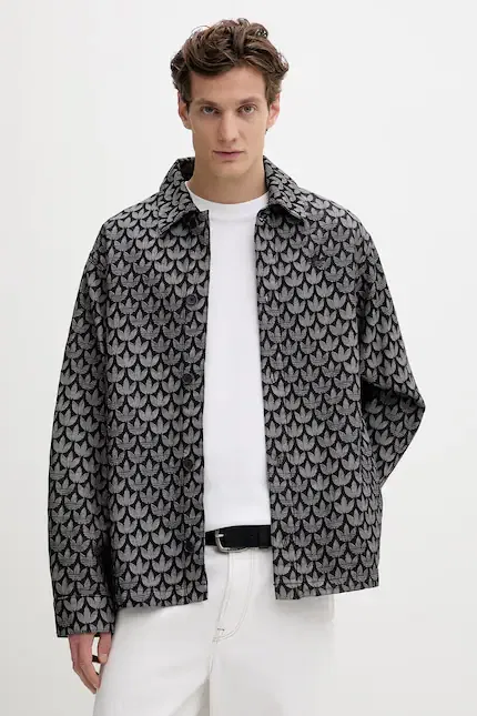 Рубашка из хлопка Adidas Originals, черный