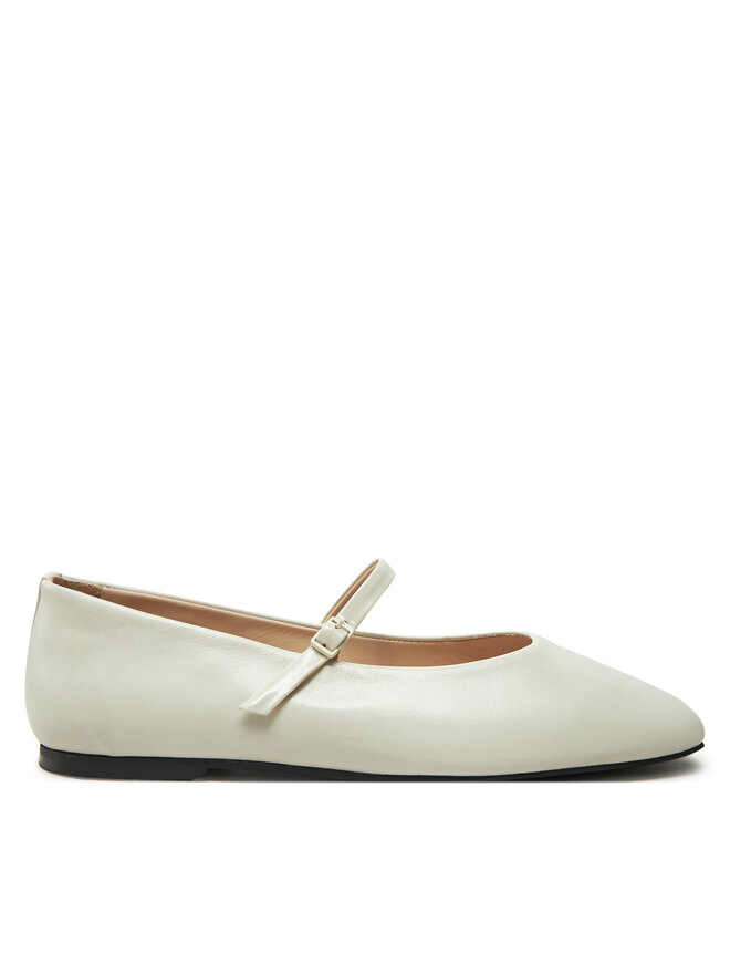 Балетки Mary Jane Ballerina - Lth HW0HW02307 Calvin Klein, экрю