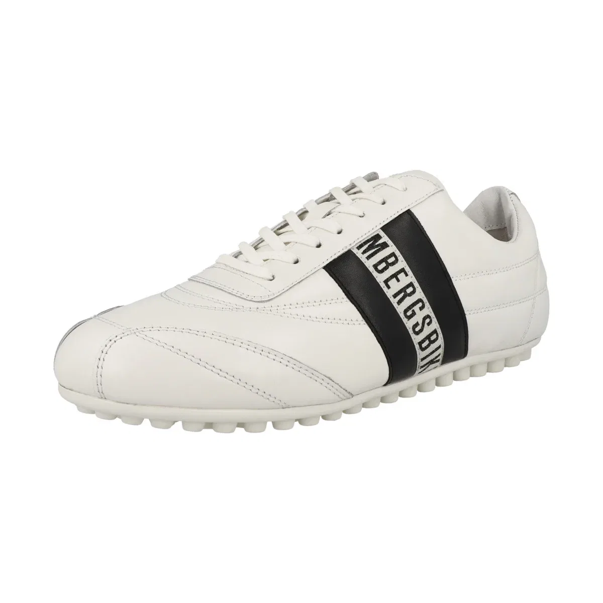 Кроссовки низкие Soccer из гладкой кожи Bikkembergs, белый/черный — фото 4