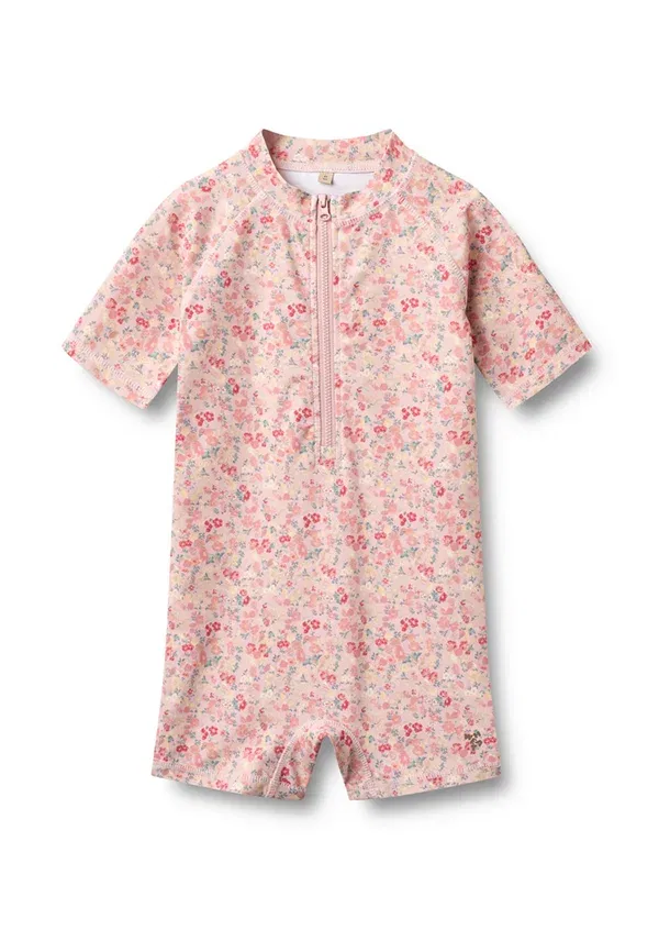 Купальник Cas swimsuit, пшеничный, цветочный принт и ракушки
