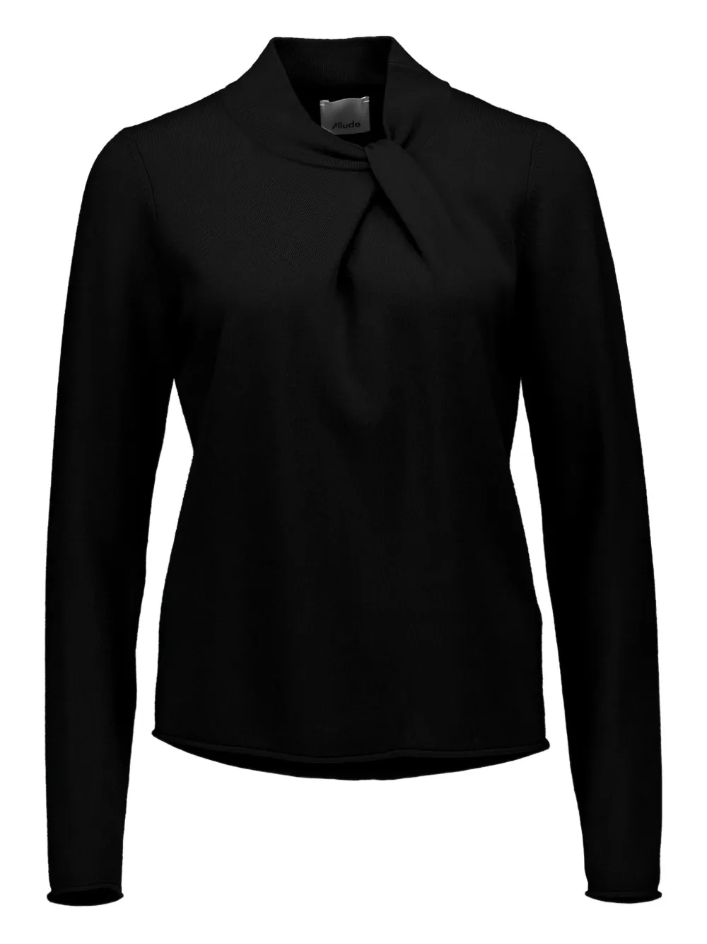 

Свитер с драпировкой ALLUDE, черный