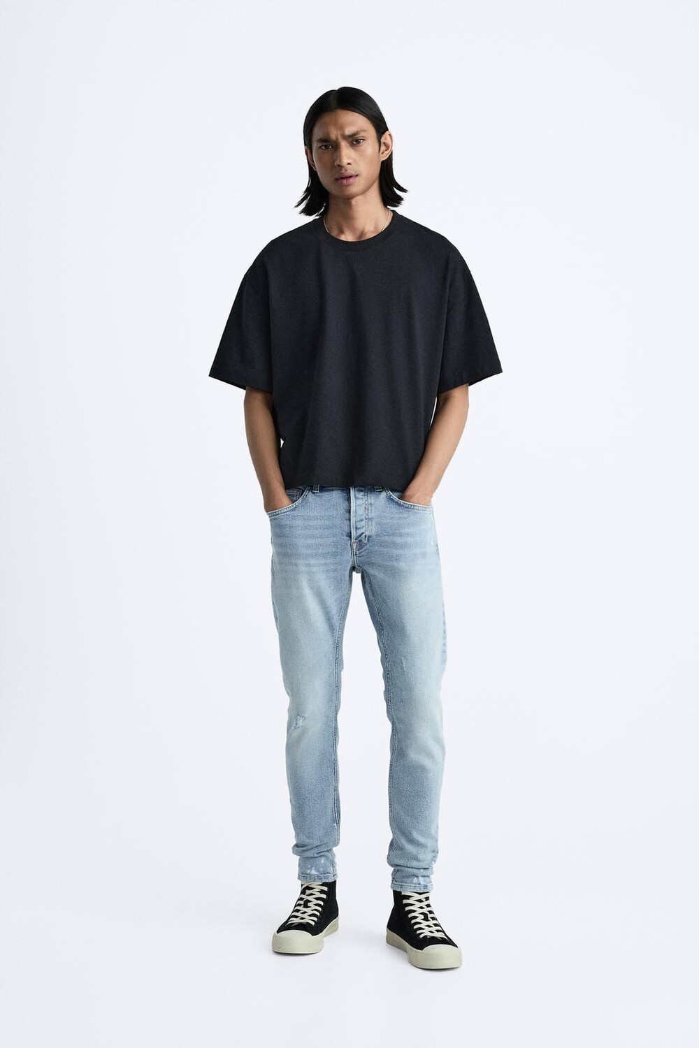 

Узкие джинсы ZARA, синий