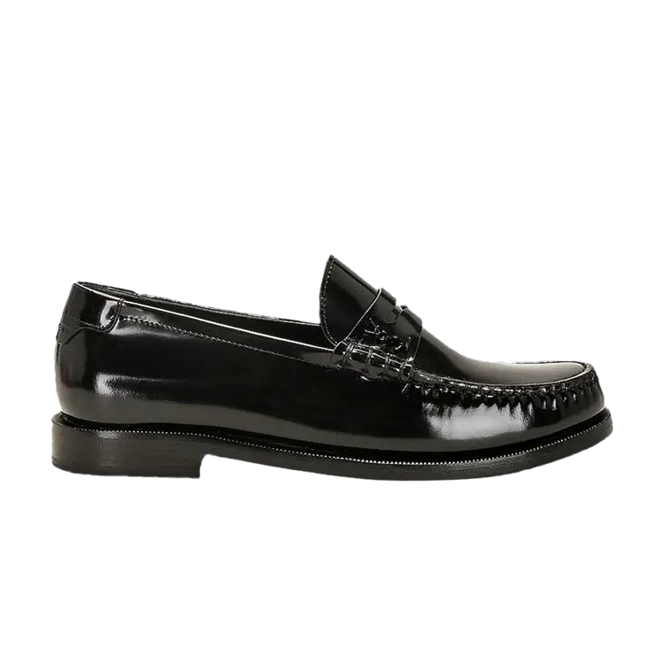 Шлепанцы Saint Laurent Wmns Le Loafer Penny Slippers Black, черный