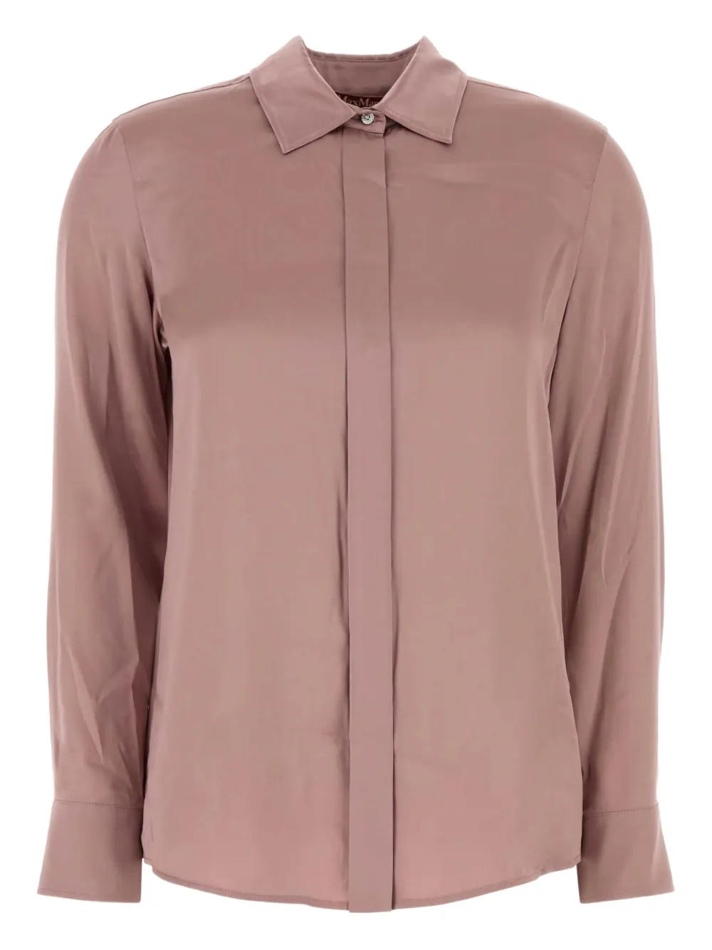 

Баденская шелковая рубашка с длинными рукавами MAX MARA, розовый
