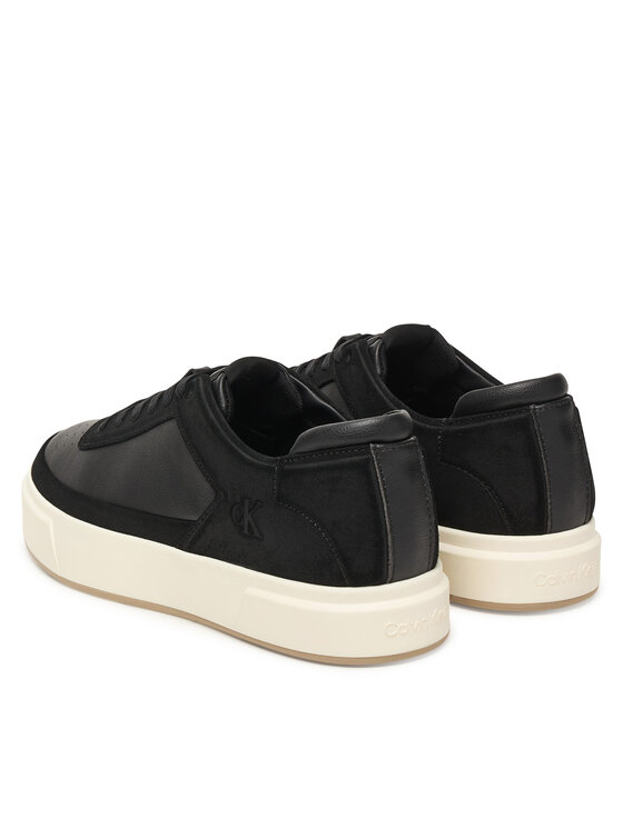 Кроссовки Basket Cupsole Laceup Lth-Nu YM0YM01354 Calvin Klein, черный — фото 3