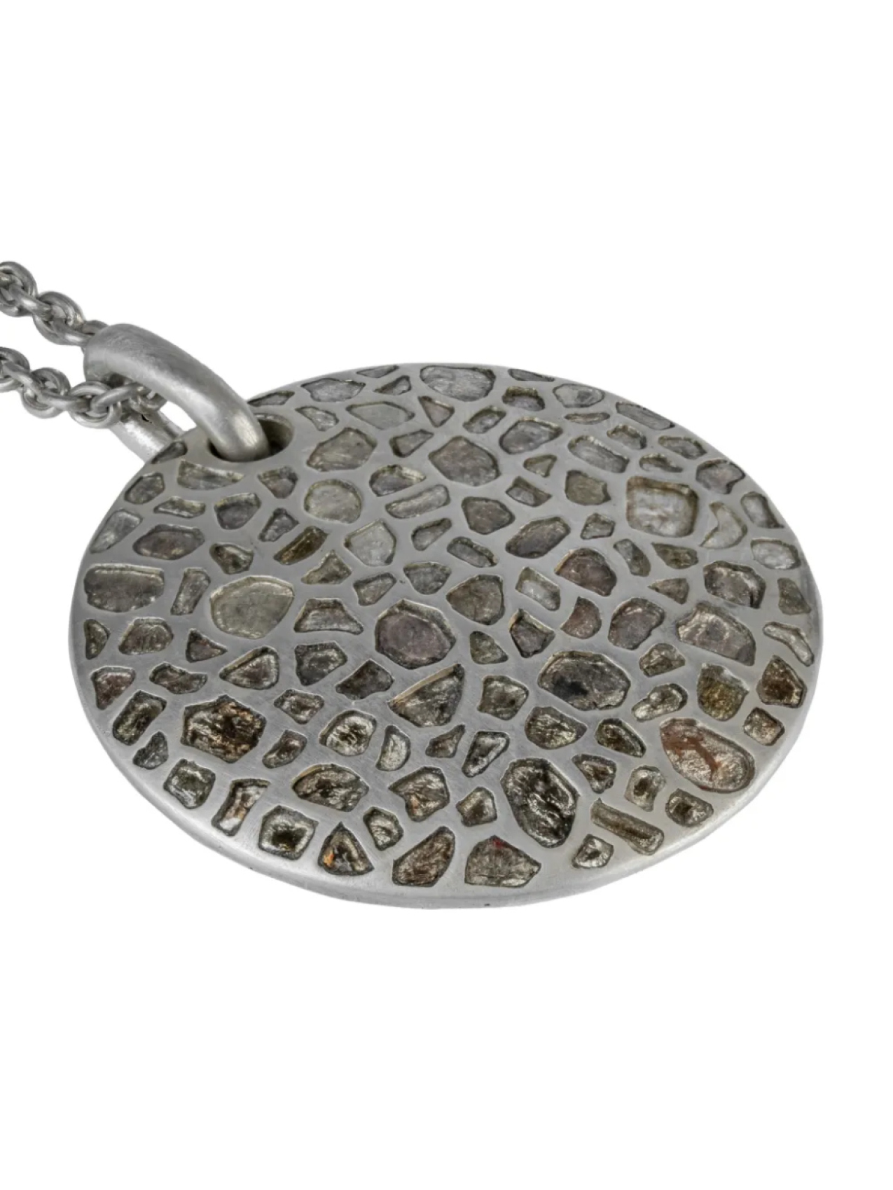 

Серьги Parts of Four sterling silver Disk diamond necklace, серебряный