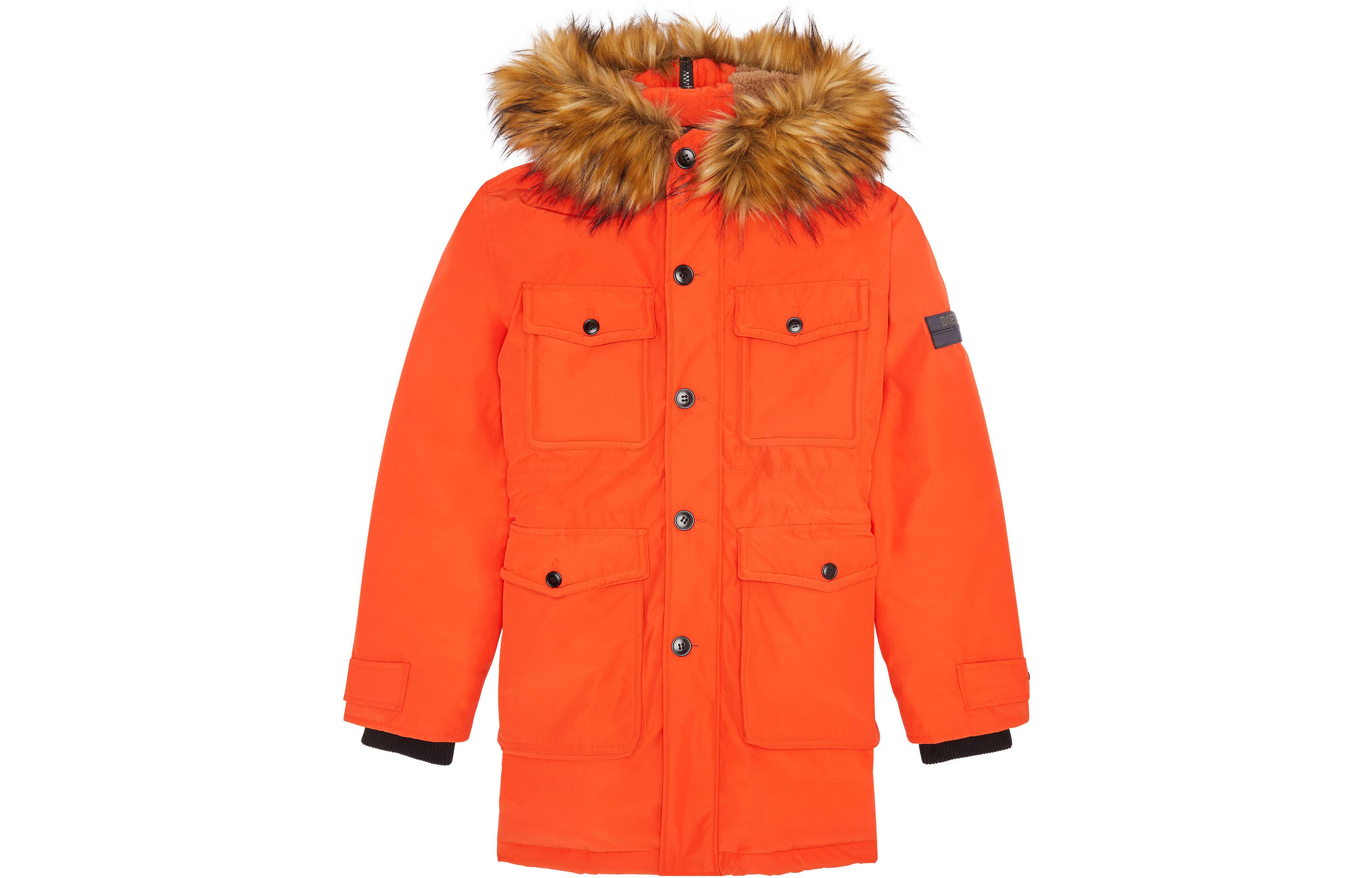 

Пуховик мужской оранжевый DIESEL