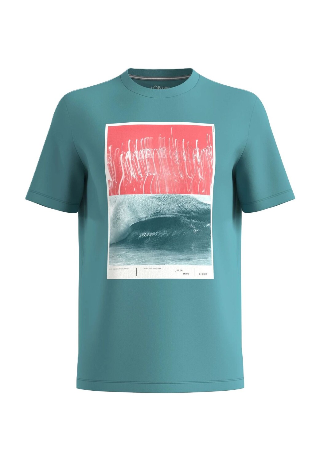 

Футболка, хлопок, мужская S.Oliver, цвет 65d2 Blue Green