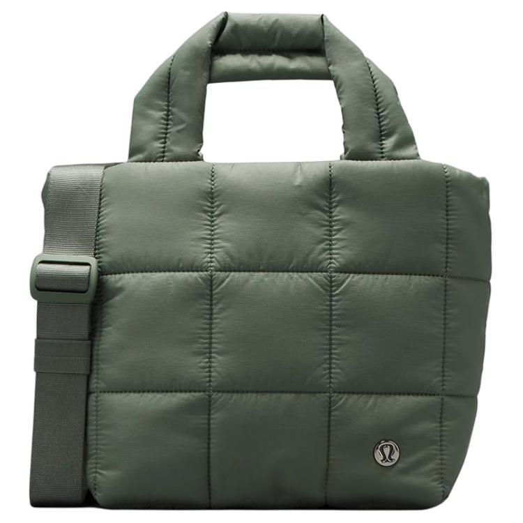 

Lululemon Квилтинговая нейлоновая сумка-шоппер, Gray Eucalyptus