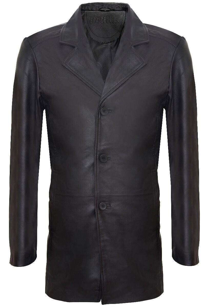 

Кожаное пальто 3/4-Розарио Infinity Leather, черный