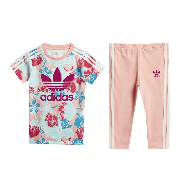 

Повседневная спортивная одежда для малышей Adidas Originals, Многоцветный+Ярко-розовый