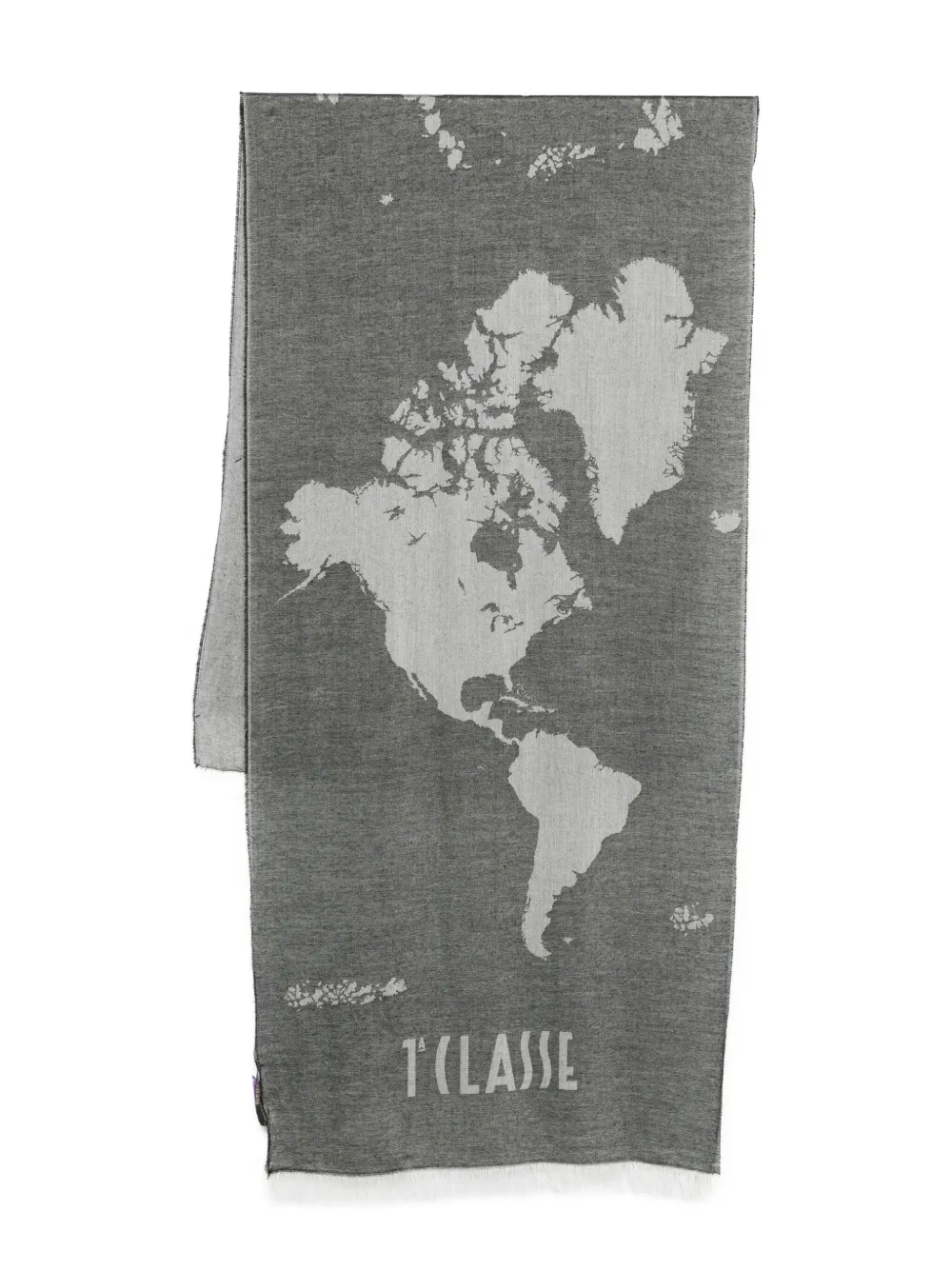 

Шарф с географической картой мира Alviero Martini 1° Classe, черный