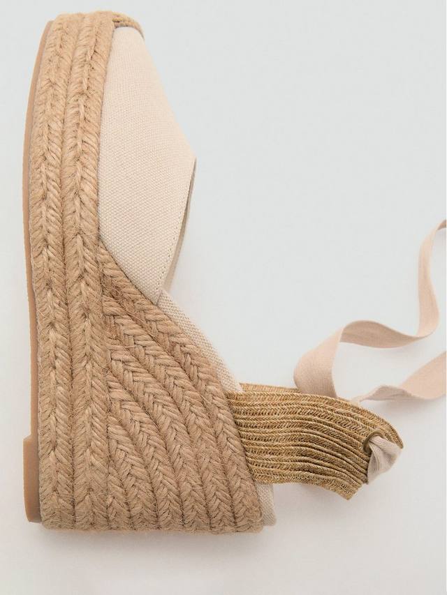 Ona Slip-On закрытые туфли на платформе Mango, Light Beige — фото 4