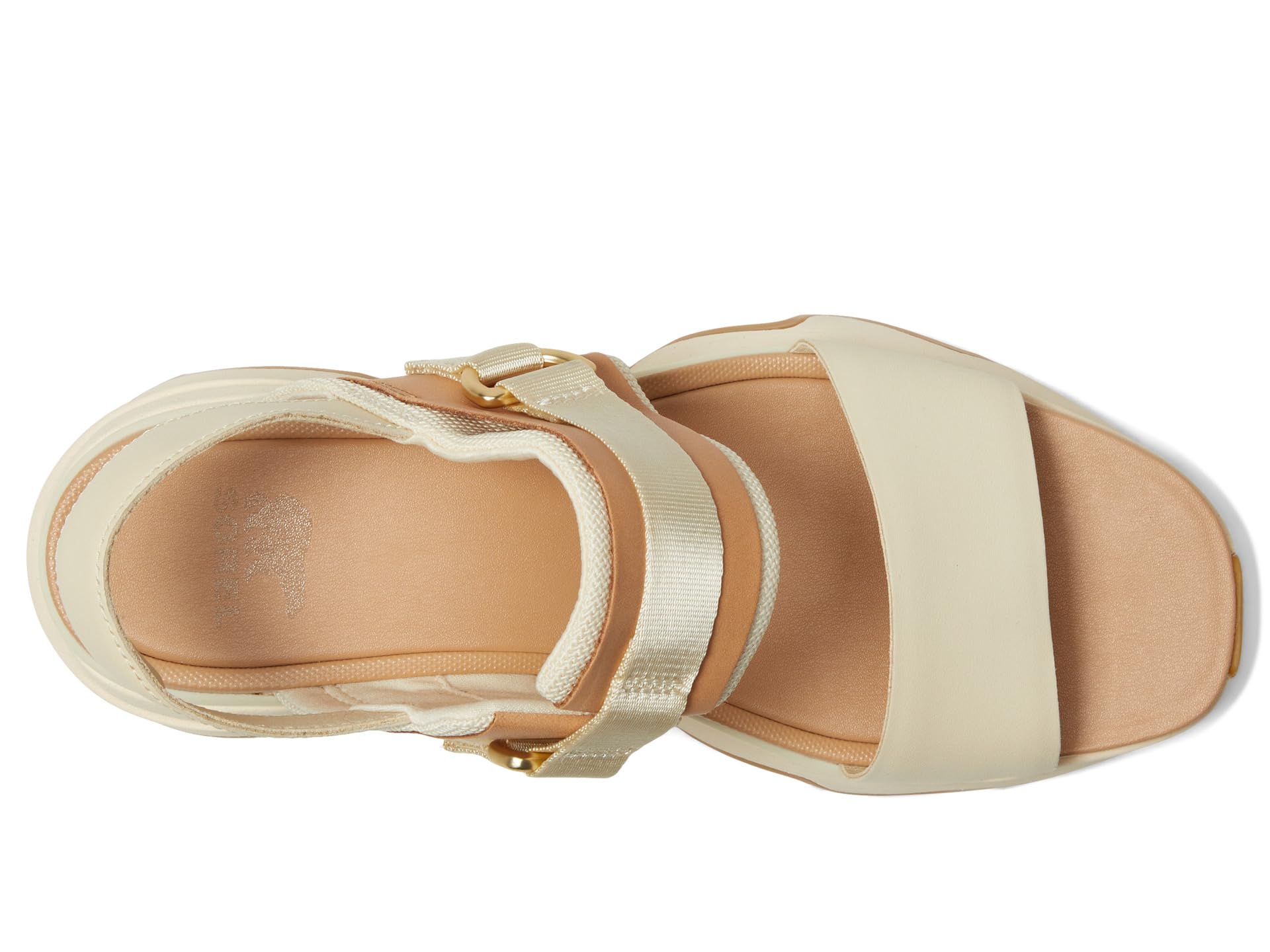 Сандалии SOREL Kinetic Impact Slingback Heel Sandal, цвет Honey White, Sea Salt — фото 2