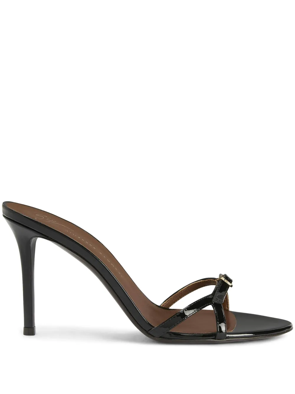 Босоножки Ophelia Buckle 90 Giuseppe Zanotti, черный
