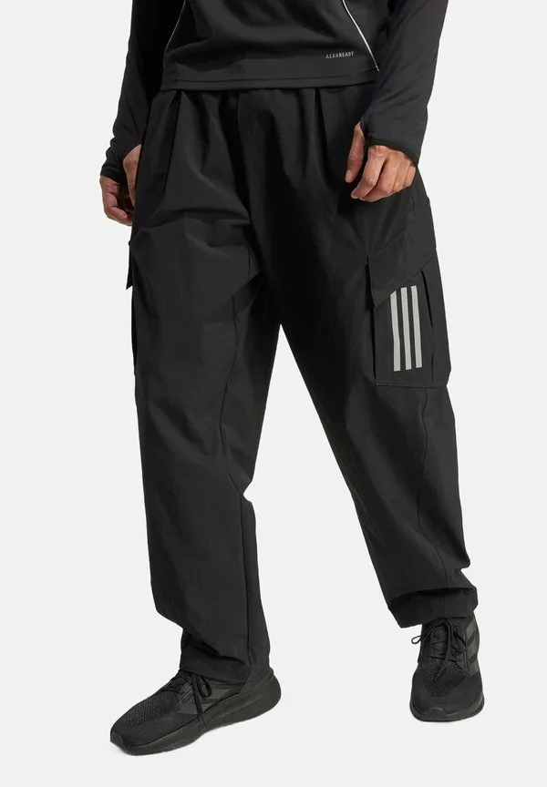 Свободные брюки-карго для механиков формулы-1 команды amg petronas Adidas Originals, Black Reflective Silver