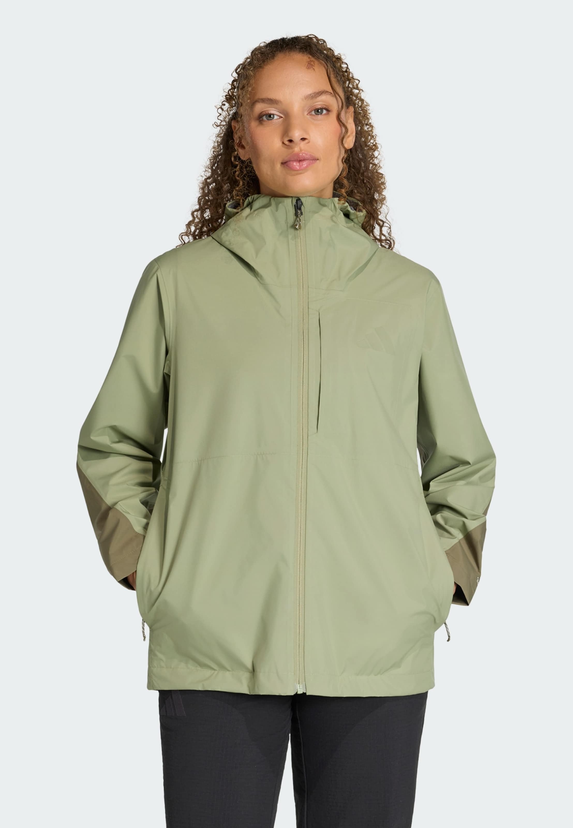 ADIDAS TERREX Куртка Outdoor 'Multi 2.5' цвета хаки, оливковый — фото 2