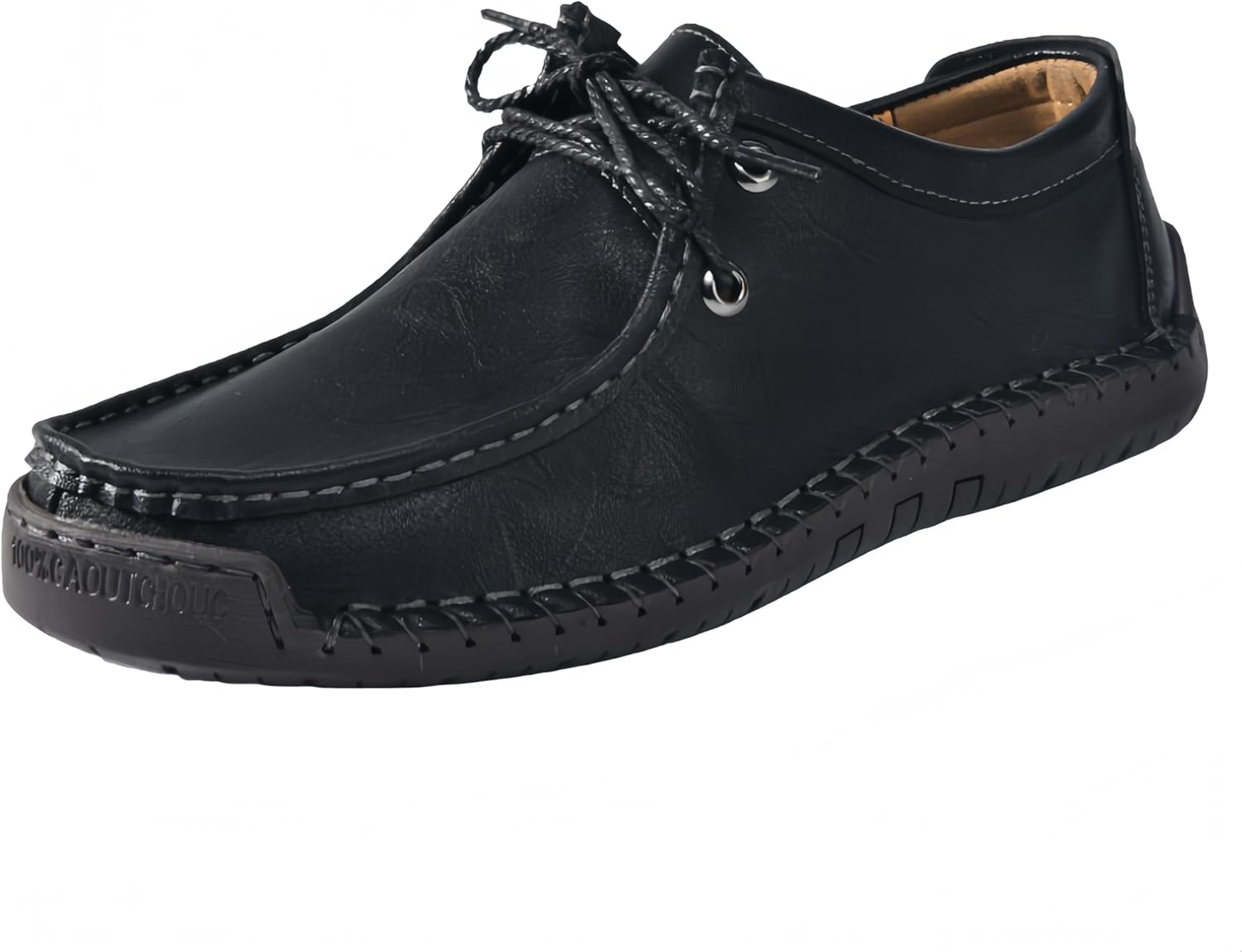 

Мужские модные легкие кроссовки большого размера. Простая шнуровка. Мягкая и удобная внутренняя подкладка. Противоскользящие. Подходят для вождения и деловой носки Clolinde, черный