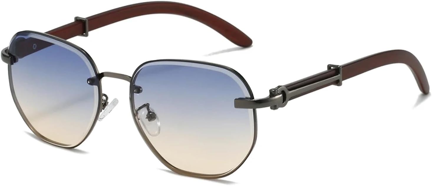 

Солнцезащитные очки с защитой от УФ-излучения UV400 | Круглые мужские очки в металлической оправе | Линзы конфетных цветов для занятий спортом на открытом воздухе и вождения DSVIGF, Gg-blue Yellow