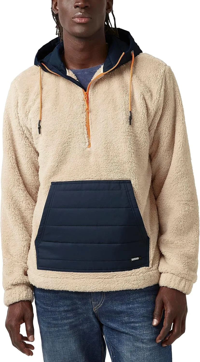 

Buffalo David Bitton Мужская толстовка на молнии с длинным рукавом из флиса Sherpa