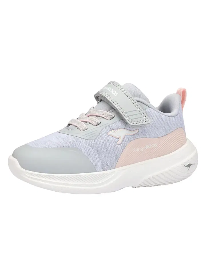 Кроссовки низкие с сеткой Kangaroos серые