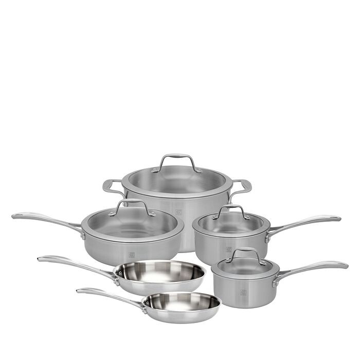 

Набор посуды Zwilling Spirit из 10 предметов, серебряный