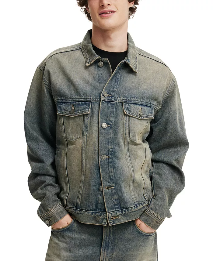 

Мужская оверсайз куртка в стиле Trucker COTTON ON, синий