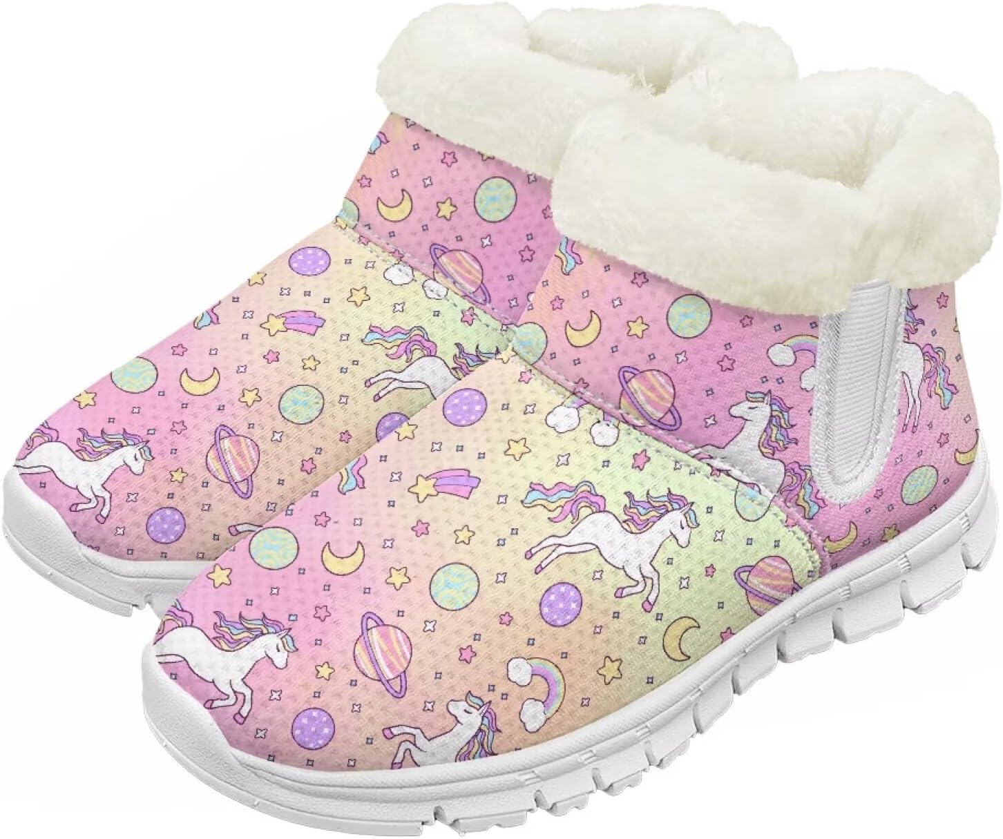 

Pzuqiu Зимние сапоги для мальчиков и девочек с водонепроницаемой утепленной меховой подкладкой для малышей, детей и старших детей, для холодной погоды и походов на улице, белая подошва