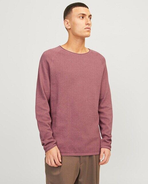 

Мужской свитер с круглым вырезом Jack & Jones, серый