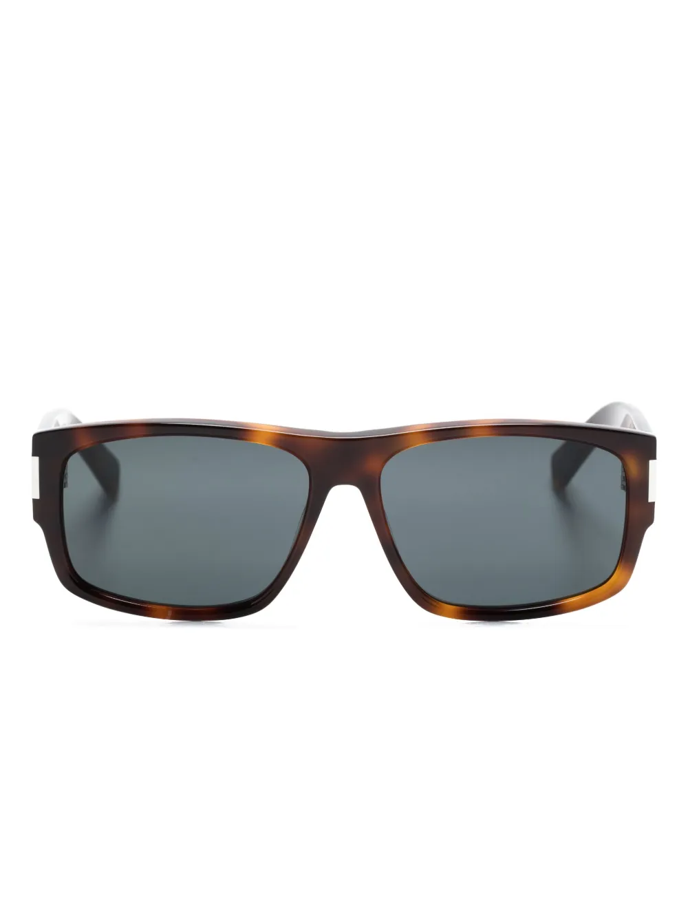 

Солнцезащитные очки SL 689 в прямоугольной оправе Saint Laurent Eyewear, коричневый