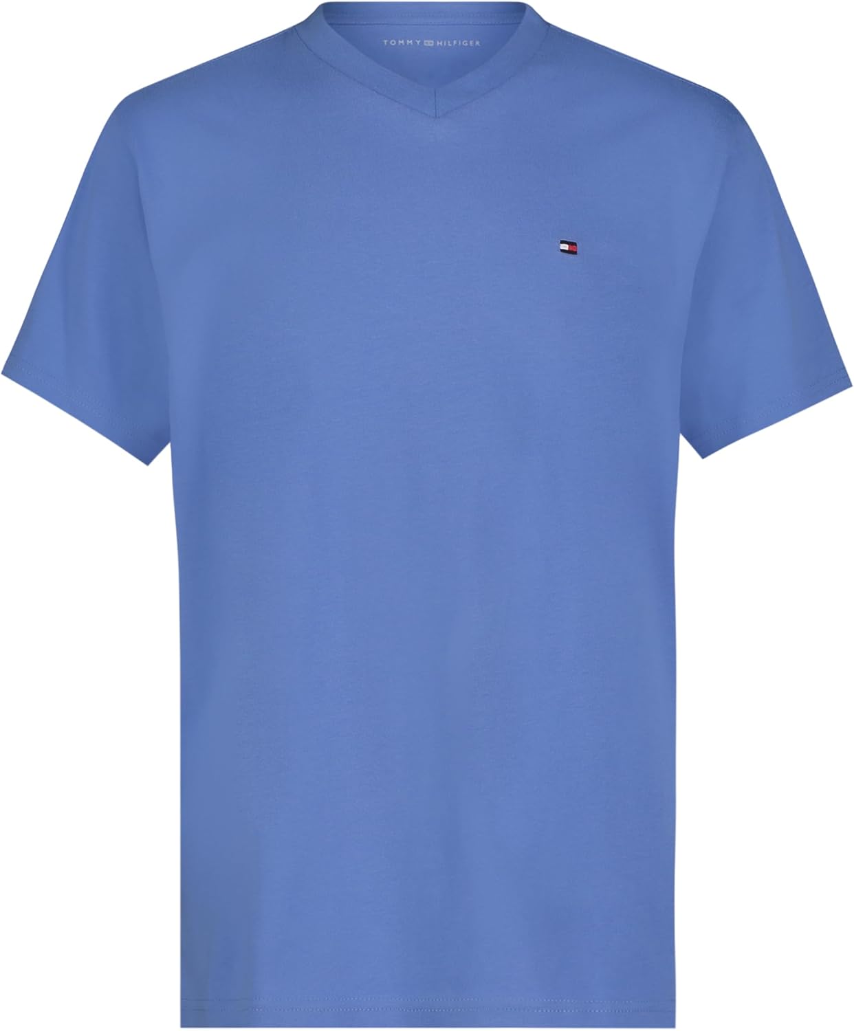 

Футболка Tommy Hilfiger Boys с коротким рукавом и V-образным вырезом, мягкая, удобная, свободного кроя, Spring Blue, Синий, Футболка Tommy Hilfiger Boys с коротким рукавом и V-образным вырезом, мягкая, удобная, свободного кроя, Spring Blue