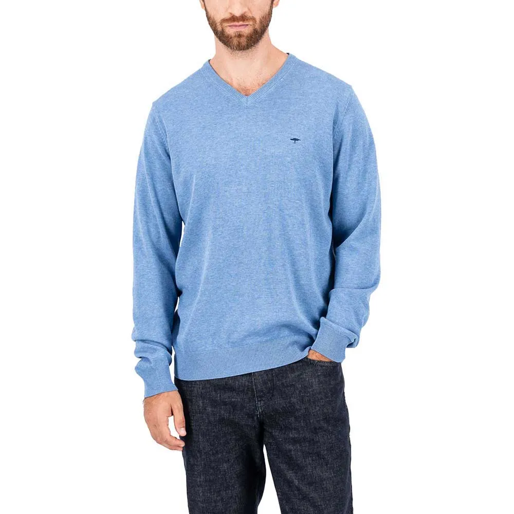 

Свитер Fynch Hatton 1414211 v neck, синий