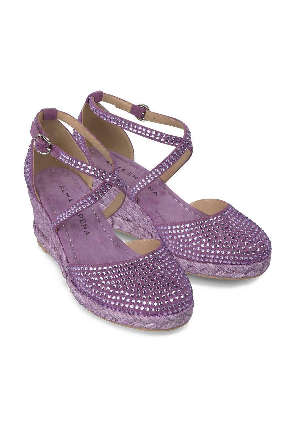 Босоножки на танкетке Espadrilles Alma en Pena, фиолетовый — фото 3