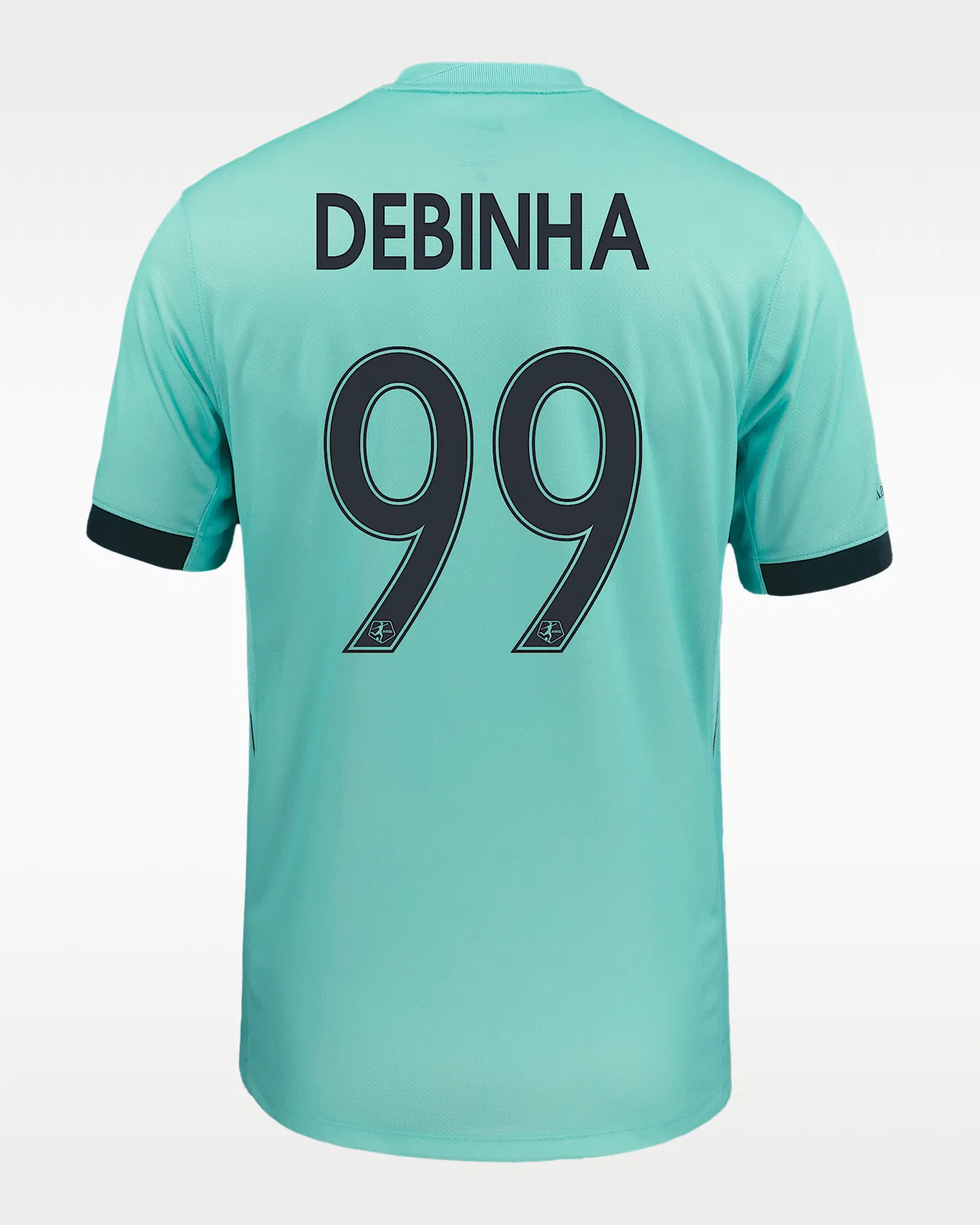 Мужская футболка Nike Dri-FIT NWSL Replica Jersey Debinha de Oliveira KC Current 2025 Stadium Away, Hyper Turquoise — фото 2