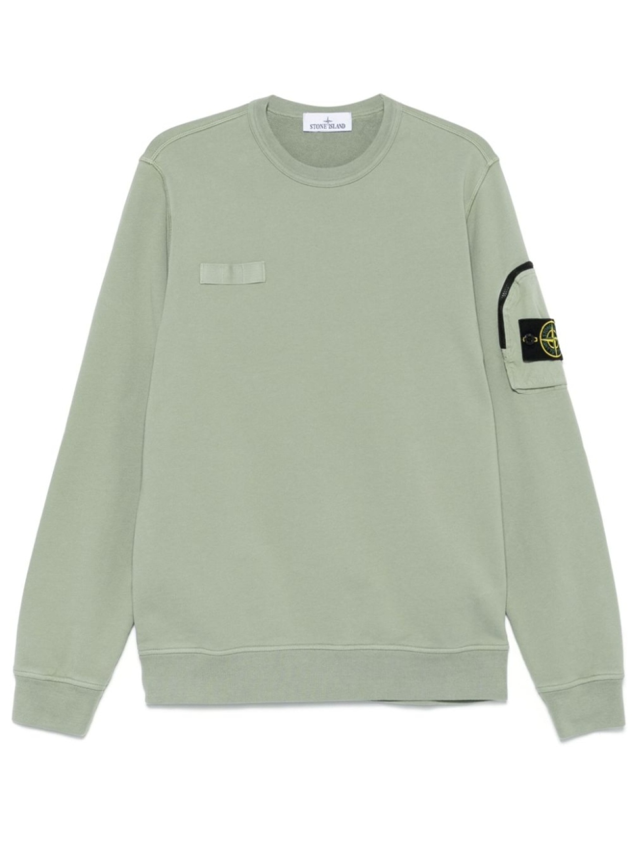 

Stone Island толстовка со съемной нашивкой, зеленый