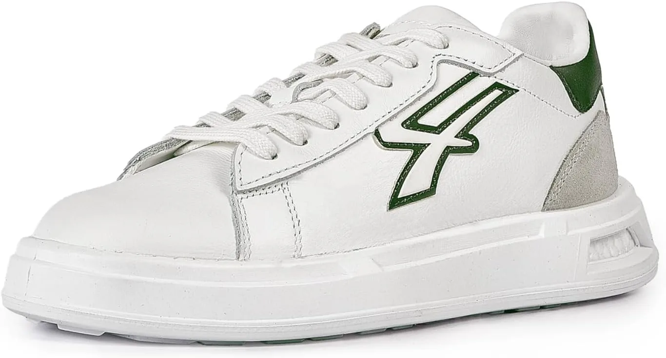 Кроссовки U-Power Urban Lifestyle Snake White Green Beige из мягкой кожи, спортивные, повседневные, низкие, с нескользящей подошвой и вставкой Infinergy, идеально подходят для ежедневного использования U Power, белый/зеленый/бежевый