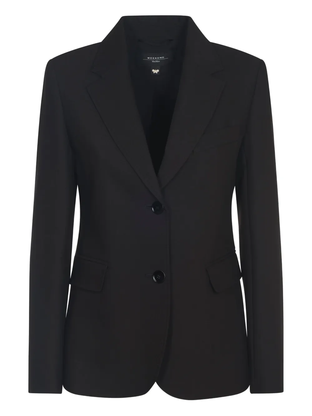 

Пиджак на двух пуговицах Weekend Max Mara, черный